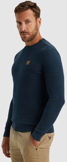 PME Legend Trui Mouliné Navy Donkerblauw - 3XL
