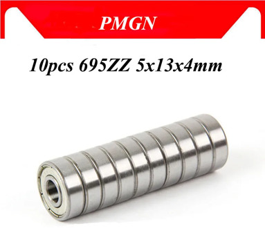 PMGN 10PCS ABEC-5 695ZZ 695 zz 5x13x4mm High quality 695Z Ball Bearings 619/5ZZ EMQ 695 Z3 V3 Quality R-1350ZZ Bearing