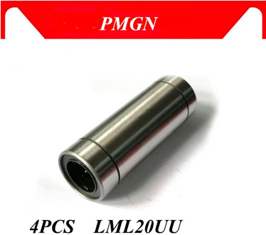 PMGN 4PCS/LOT LM20LUU long type 20mm High quality linear ball bearing CNC parts for 3D printer LM20L