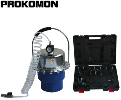 Pneumatic Air Pressure Brake Bleeder Kit Portable Bleeding Clutch Systems Valve Tool