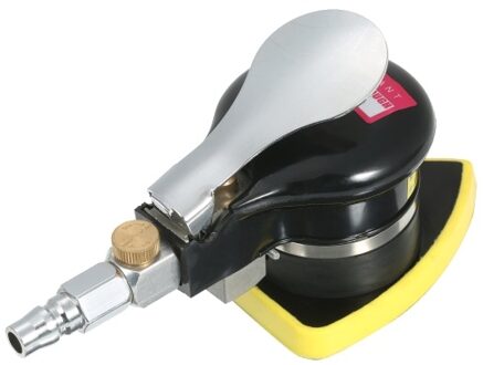 Pneumatic Random Orbit Sander Air Sander Polisher Small Triangular Palm Sander Mouse Detail Sander for Car Corner Paint Care Rust Removal Wood Grinder 70x100mm