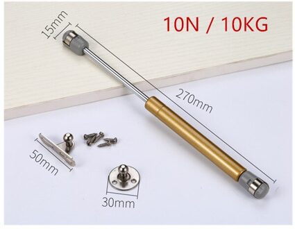 Pneumatische Ondersteuning Staaf Keukenkast Deur Lift Ondersteuning Hydraulische Scharnier Gasveer Stay Hold Kast Scharnier Meubels Hardware 10KG goud