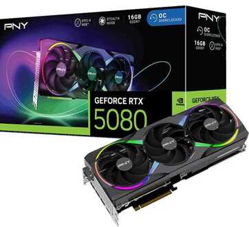 PNY GeForce RTX 5080 ARGB OC Grafische kaart