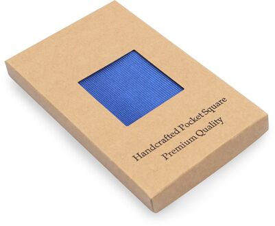 Pochet Zijde Licht Kobalt F19 - Blauw