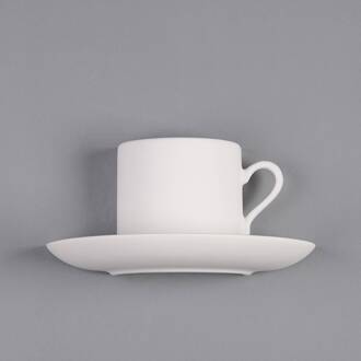 Pocillo beschilderbare wandlamp van gips wit