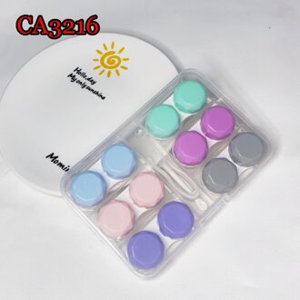 Pocket 6Pairs Contact Lens Gevallen Set Mode Lens Doos Handig Contact Lens Case Container Voor Outdoor CA3216