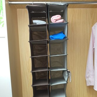 Pocket Bespaar Ruimte Thuis Opslag Leveranties Stof Tas Pocket Opknoping Garderobe Kast Kast Tien-Laag Kleding Organizer