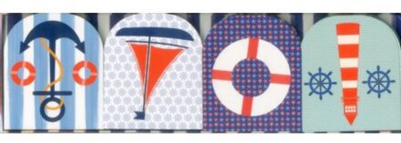 Pocket Note Set Of 4 Mini-Pads: Maritime - Press Peony