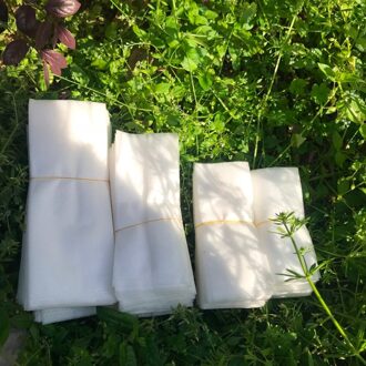 Pocketgarden 100 stks Kwekerij Potten Zaailing-verhoging Pan Voeden Blok Nutrition Pan Tuin 4 size 14x16cm