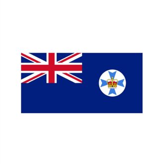 Podium 90X150Cm Queensland Vlag Voor Decoratie 90x150 cm
