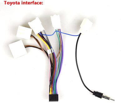 Podofo Android radio Auto Accessoires Wire Kabelboom Adapter Connector Plug Universele kabel Voor Focus Kia Nissian Toyota Toyota interface