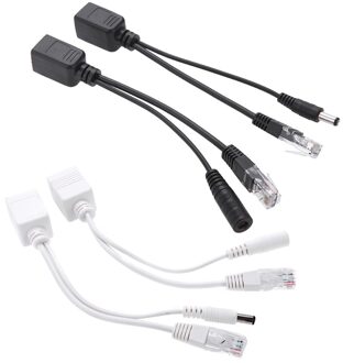 POE Adapter kabel RJ45 Injector Splitter Kit Tape Gescreend Passieve Power Over Ethernet12-48v Synthesizer Separator Combiner wit