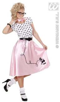 Poedelmeisje 50's kostuum Roze