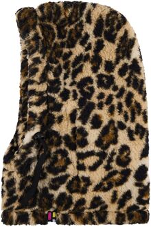 Poederbaas Balaclava Dames Fluffy Panterprint - One size