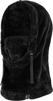 Poederbaas Balaclava Dames Fluffy Zwart - One size