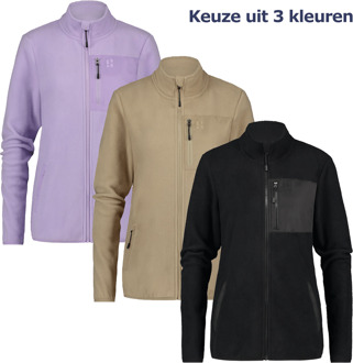 Poederbaas Four Seasons Fleece Vest Dames Zand-M - M