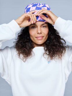 Poederbaas Muts Dames Checkerboard Powder Rose - One size