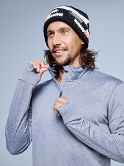 Poederbaas Muts Heren Freeride Black Multi Zwart - One size