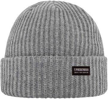 Poederbaas Muts Royal Rib Beanie Grijs - One size