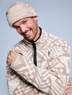 Poederbaas Muts Teddy Twist Hat Brown Multi - One size