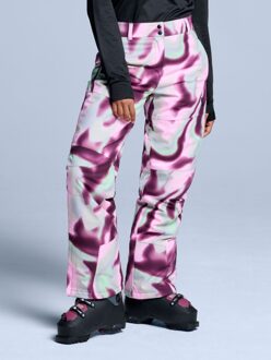 Poederbaas Skibroek Dames Arty 2L Insulated Tie Dye Pink Multi-XL Tie Dye Pink Green - XL