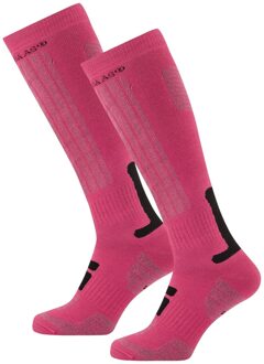 Poederbaas Skisokken 2-pack Pink-39/42 - 39/42