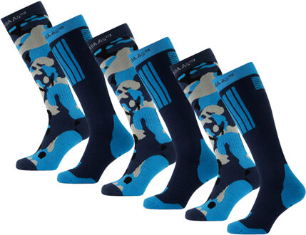 Poederbaas Skisokken 6-pack Camo Navy-43/46 - 43/46