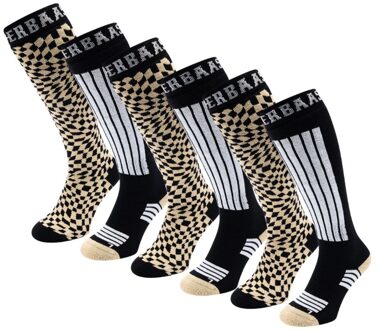 Poederbaas Skisokken 6-pack Warm Sand-43/46 - 43/46