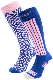 Poederbaas Skisokken Dames 2-pack Ballpoint Blue-35/38 - 35/38