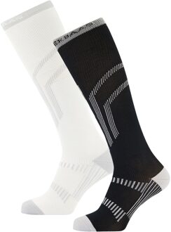 Poederbaas Skisokken Giftbox 2-pack Black/White-39/42 - 39/42