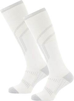 Poederbaas Skisokken Lightweight 2-pack Wit-39/42 - 39/42