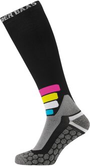 Poederbaas Tech Compress Merino Pro Skissokken Senior zwart - wit - roze - geel - blauw - 39-42