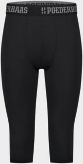 Poederbaas Thermo Legging 3/4 Heren Lightweight-XL Zwart - XL