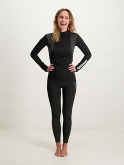 Poederbaas Thermoset Dames Technical - Thermoshirt + Thermolegging - Zwart-S - S