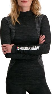 Poederbaas Thermoshirt Dames Technical Longsleeve Zwart-M - M