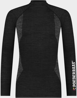 Poederbaas Thermoshirt Heren Technical Longsleeve Zwart-L