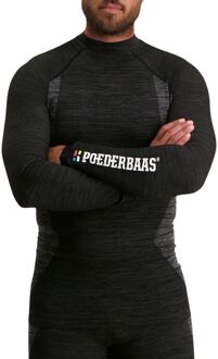 Poederbaas Thermoshirt Heren Technical Longsleeve Zwart-M - M