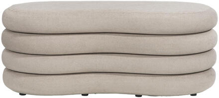 Poef Fitero - 41x106x43 Cm - Stof - Beige