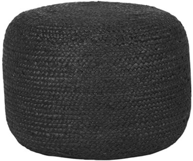 Poef Jute - Zwart Jute