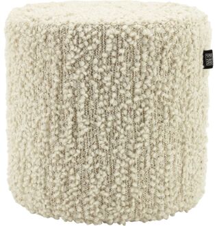 Poef Visa off-white small - - Breedte: 40.00 cm
