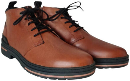 Poelman Lpbrut-19mpoe hoge veterschoen Klaproos - 41