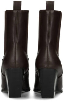 Poelman Posh by marie enkellaarzen enkellaars met hak dames Bruin - 40
