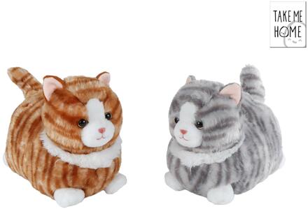 poes liggend pluche 25cm verschillende