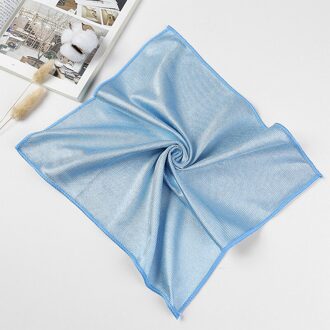 Poetslappen Keuken Theedoek Microfiber Doek Glas Spiegel Glad Traceless Absorberende Schuursponsje Auto Schoonmaakdoekje blauw