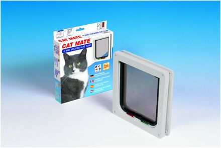Poezendeur 4-standen wit Cat Mate
