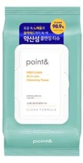 point& Deep Clean All Kill Makeup Cleansing Tissue 2026 Version - 80 sheets