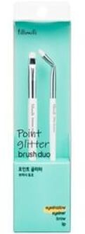 Point Glitter Brush Duo Set 2 pcs