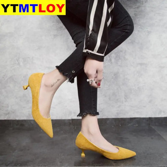 Pointed Toe Fetish Luxury Designer Woman Extreme Mules Super High Heels Sandals Women Yellow pink Black Sexy Shoes Ladies Pumps