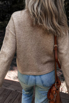 Pois Gebreide Trui Salie Groen