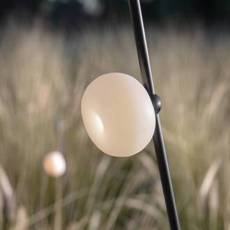 Pois spies-vloerlamp, IP65 3.000K 93cm zwart, wit